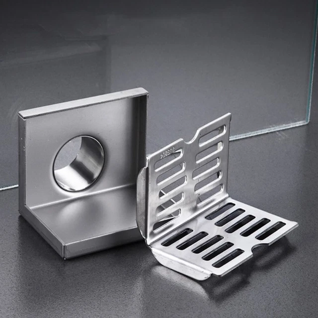 Elegante desagüe de piso de cobre de forma cuadrada para estética moderna de baño