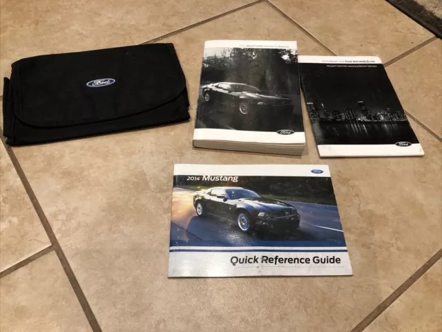 2014 Ford Mustang Owners Manual Set Handbook OEM