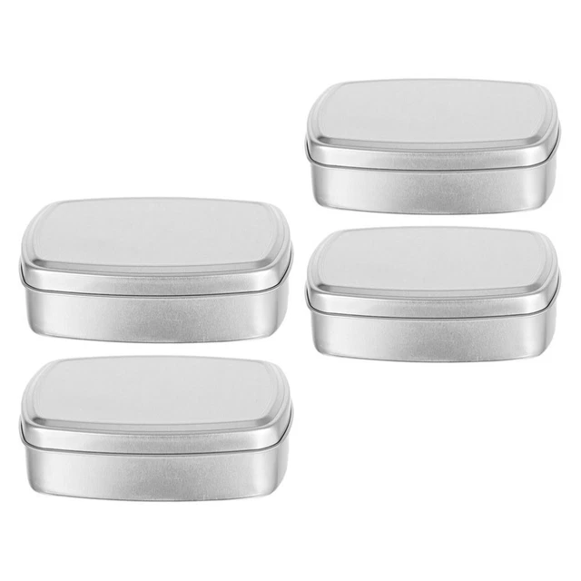 4 piezas caja de chapa redonda jabón guardián placa de goteo bandeja de jabón bandeja