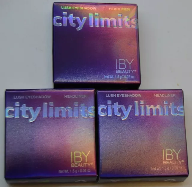 3X IBY BEAUTY City Limits Lush Eye Shadow - HEADLINER - .05oz  - NIB