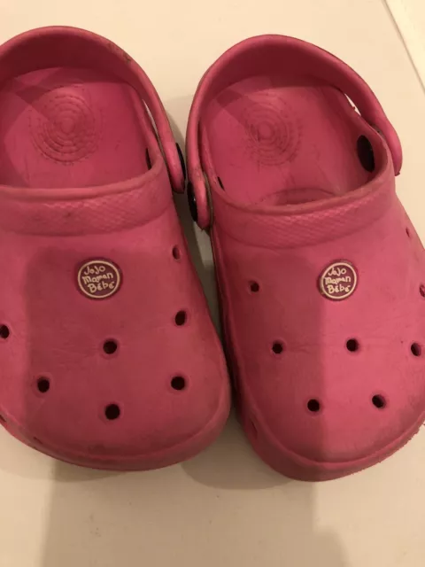Uk 6 23 24 Girls Toddler Crocs Jojo Maman Bebe Sandals Vguc