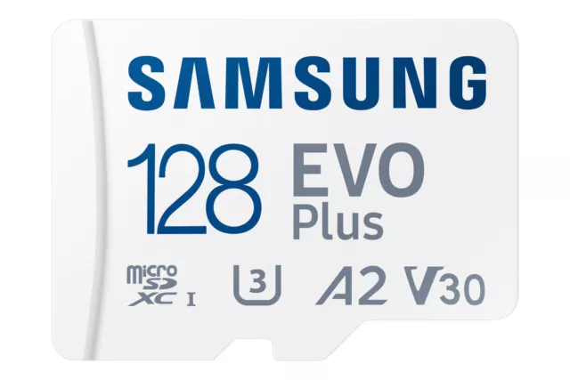 SAMSUNG EVO Plus, Micro-SDXC Speicherkarte, 128 GB, 130 MB/s