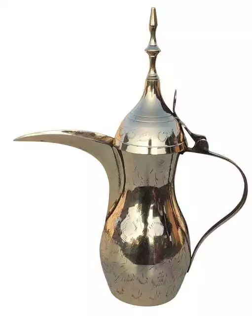 Brass Dallah Arabic Coffee Pot Coffee Tea Pot Middle Eastern Coffee Tea Pot