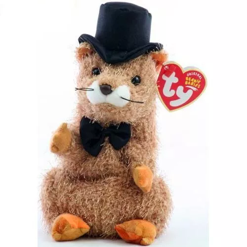 TY Beanie Baby - PUNXSUTAWNEY PHIL 2004 the Groundhog (PA Exclusive) 6.5"...NEW