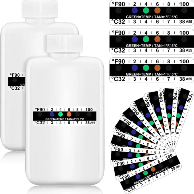 12 Pieces Urine Test Complete Kit Include Empty Bottles with Temperature Test St