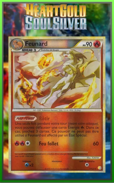 Feunard Reverse - HeartGold and SoulSilver - 7/123 - Carte Pokémon Française