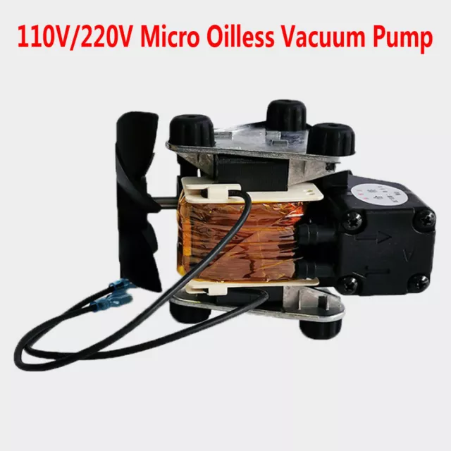 New Micro Oilless Vacuum Pump Negative Pressure Pump -77KPA 15L/MIN 110V 220V