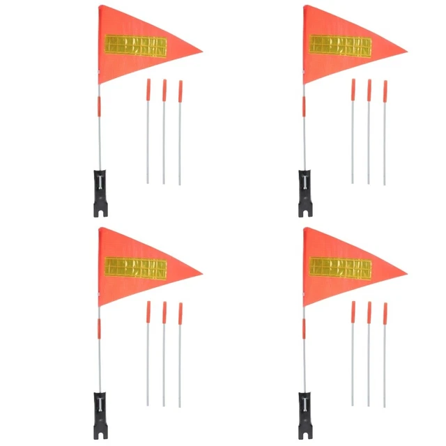 4 Sets Drapeau Cycliste Indéchirable Vélo Pour Enfants Vélo Enfant Équitation