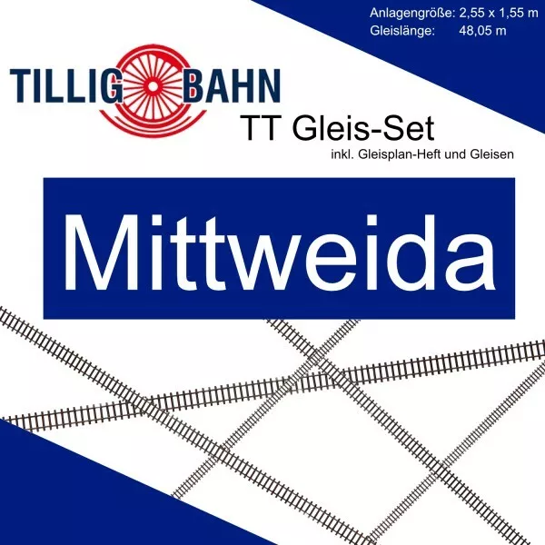 Tillig Tillig TT Gleis Set Modellbahnanlage Mittweida TT + Neu