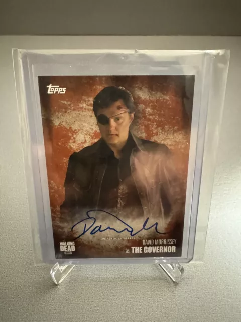 Topps Walking Dead Season 5 David Morrissey/Governor Autograph Card 77/99