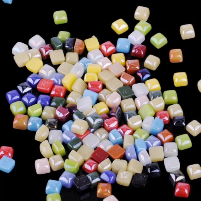 50g 3/8" Mini Vitreous Glass Mosaic Tiles Wall Craft Various Stained Drops ti