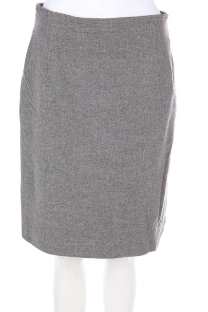 Max Mara Jupe Pure Virgin Laine I 44= D 40 Gris Clair