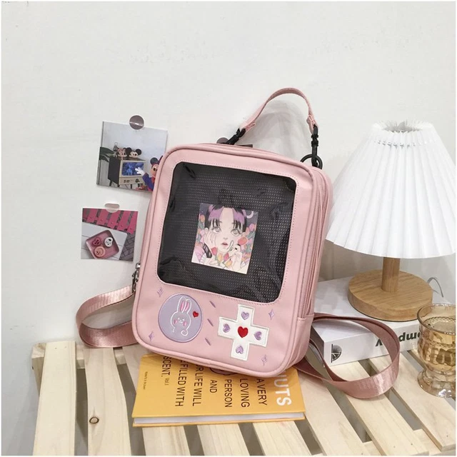 Cute Clear Ita Backpack Display Rucksack Women Shoulder Bags Bunny Girls Lolita