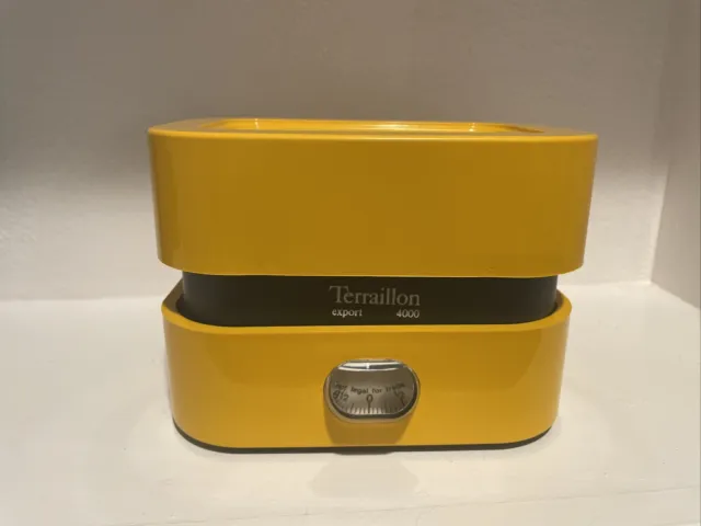 Terraillon Export 4000 Vintage Kitchen Food Scale 4kg Yellow Made in France EUC