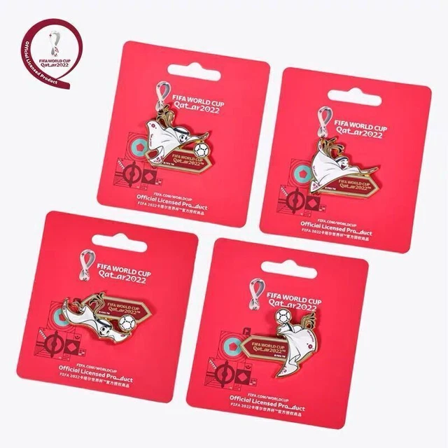 FIFA WORLD CUP Qatar 2022 mascot La'eeb pin BADGE brooch football
