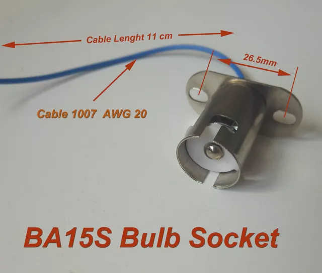 10 pz BA15s Presa lampadina a baionetta 1073 1093 7506 1156