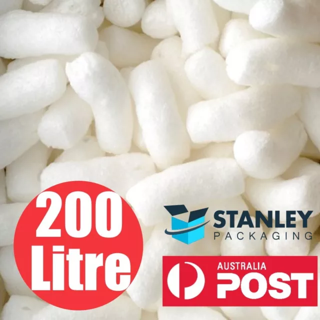 200 Litres Void Fill Packing Peanuts Bio Fill Cushioning Pack Biofill MEL only