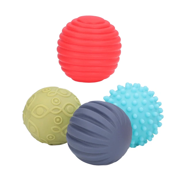 Textured Sensory Balls Multisensory Textured Squeeze Ball Set With Beep