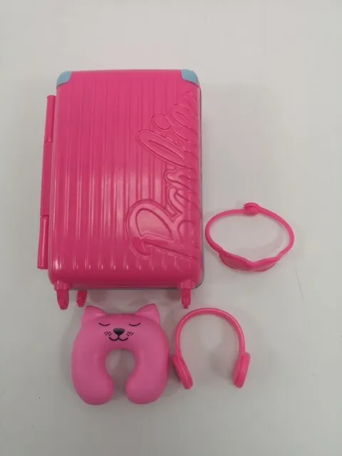 Barbie Doll Dreamhouse Bag Travel Set - Accessories Case Suitcase Pillow Bundle