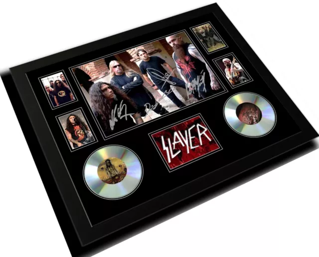 Slayer Signed Limited Edition Framed Memorabilia 2