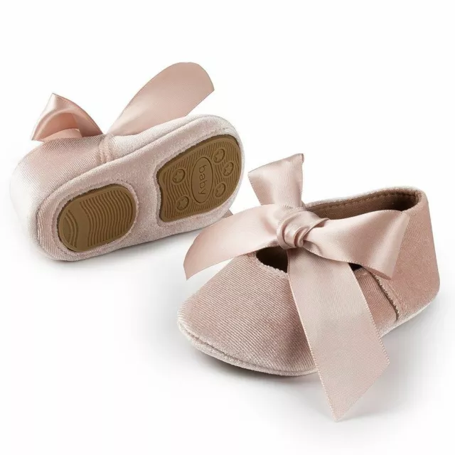 Bambino Ragazza Principessa Scarpe Antiscivolo Piatto Soft-Sole Cotone Gomma Amo