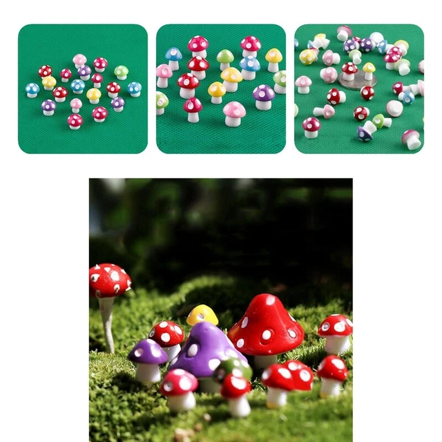10 Teile / satz Pflanze Miniatur Pilz Form Verschleißfest Multifunktionale