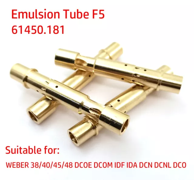 WEBER 38/40/45/48 DCOE DCOM IDF IDA DCN DCNL DCO Emulsion Tube F5 61450.181 4pcs
