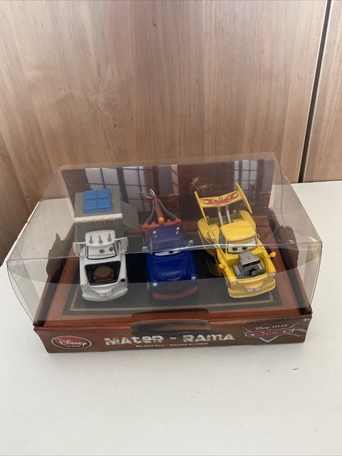 Mater Rama DISNEY PIXAR STORE Cars Mater-Rama 3 Pack Tack Truck Ivan Funny Car ...