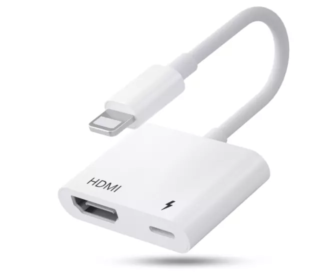 [Mfi Certified] Lightning to HDMI Adapter for Iphone to TV,1080P Lightning to...