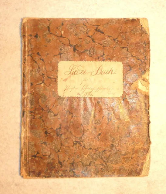 Liederbuch antik v-1862 handgeschrieben