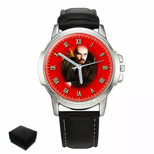 Lenin Soviet Communist Leader  Russia  Mens Wrist Watch Birthday Gift Engraving