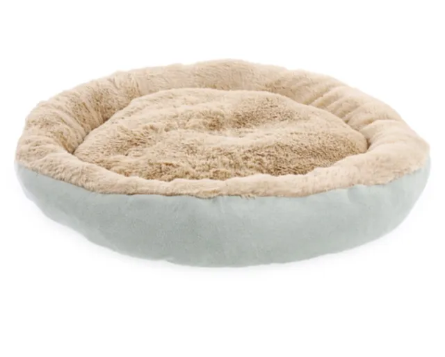 22’Donut Plush Pet Dog Cat Bed Fluffy Soft Warm Calming Bed Sleeping Kennel Nest