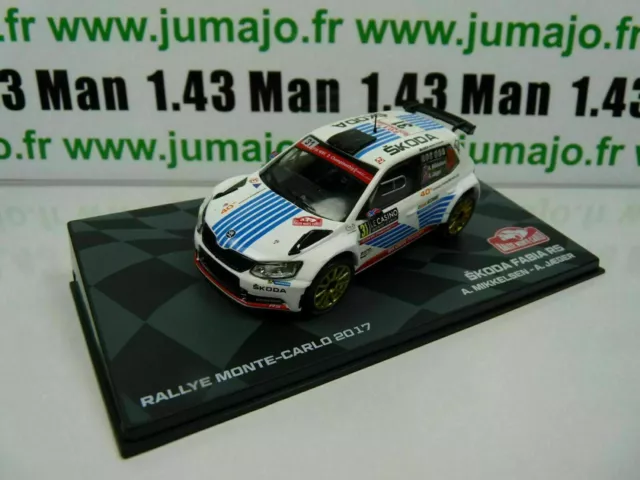 RMIT85 1/43 IXO Rallye Monte Carlo BOITE CASSÉ : SKODA FABIA R5 2017 A.Mikkelsen