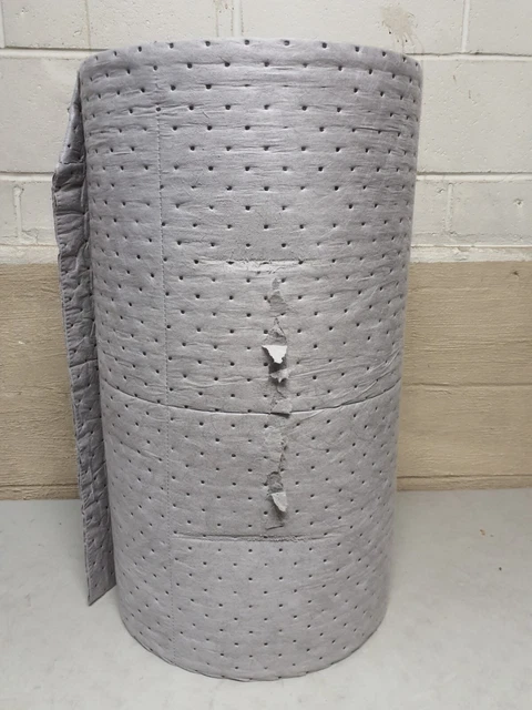 BRADY SPC ABSORBENTS MRO30-DP Absorbent Roll, Universal, Gray, 150 ft.L *SCUFFED