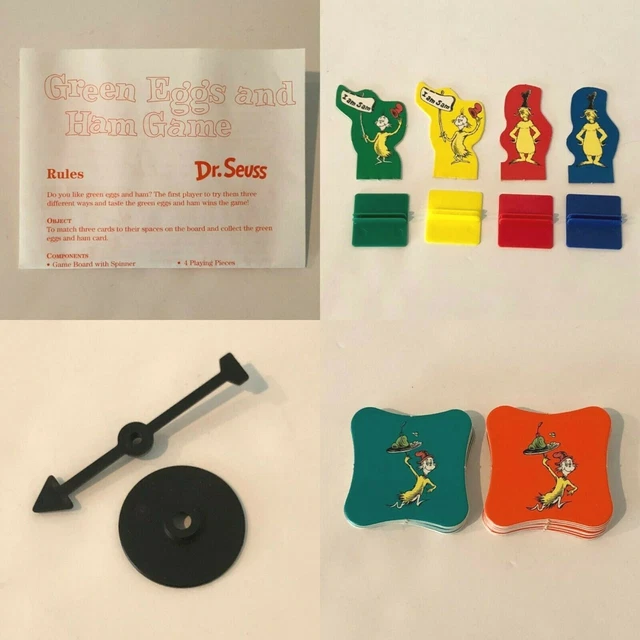 DR SEUSS GREEN Eggs and Ham 2000 Board Game Replacement Parts Pieces