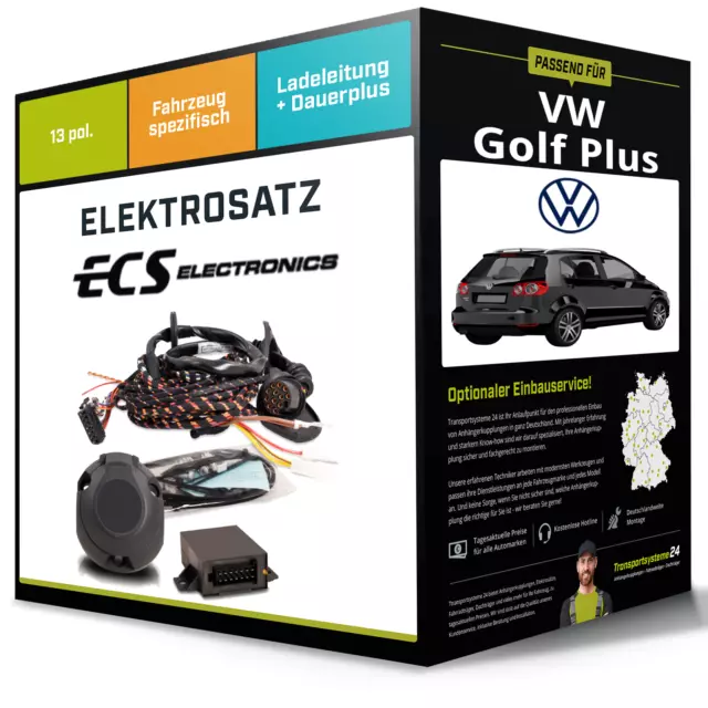 Elektrosatz 13-pol spezifisch für VW Golf Plus 01.2005-02.2009 NEU inkl. EBA