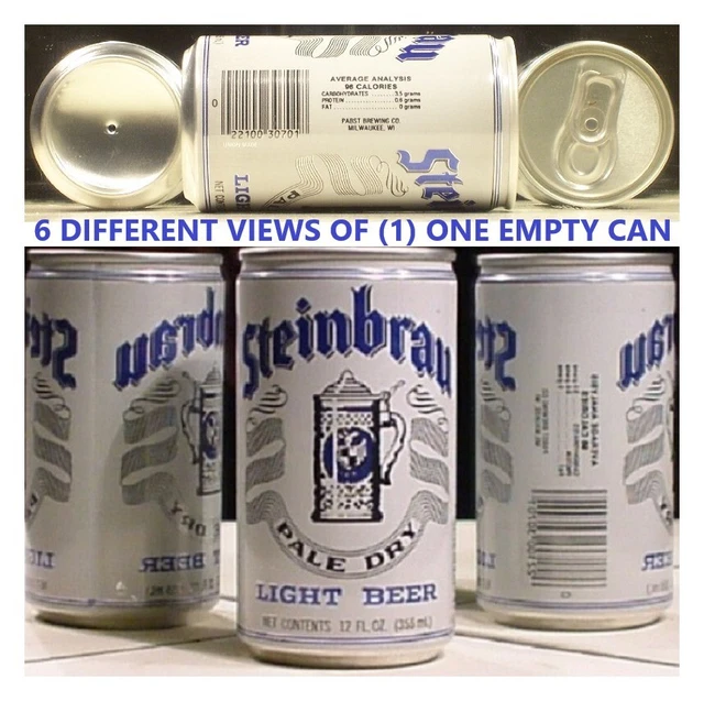 Steinbrau Pale Dry Light Beer Blue Pabst Test Can Like 246-10 Milwaukee Wisc 70K