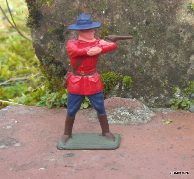 Elastolin - Western - Südstaaten Soldat - Offizier Zu Pferd 4 Cm