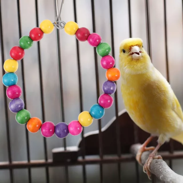 15 Pcs Papagei Schaukelring Holz Spielzeug Für Sittiche Kleines Vogelspielzeug