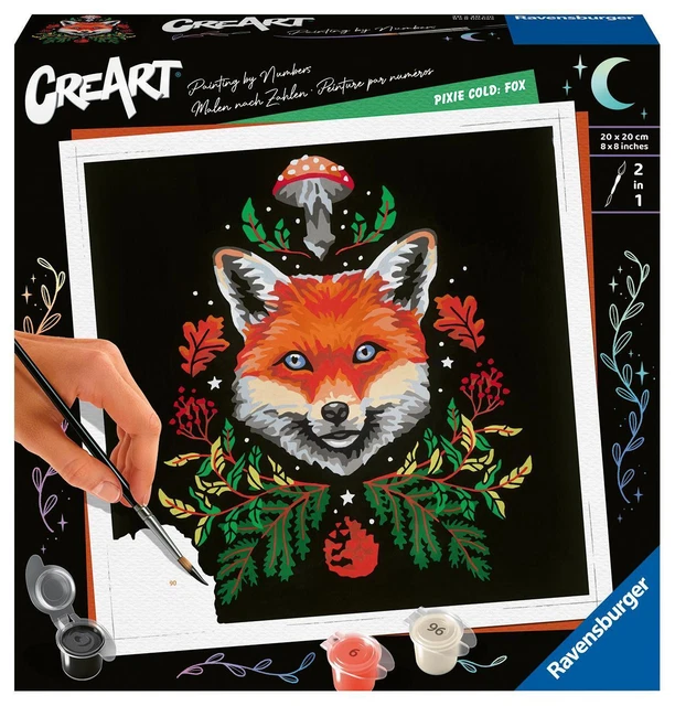 Ravensburger CreArt - Malen nach Zahlen 23511 - Pixie Cold: Fox - ab 12 Jahren