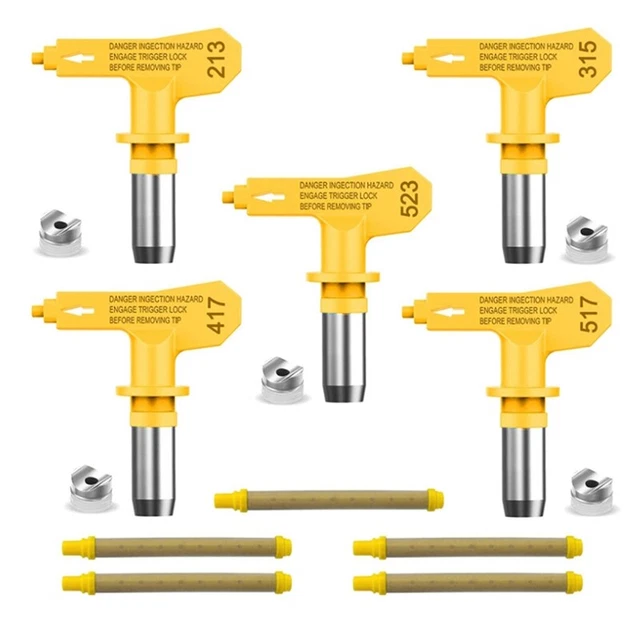 5 Pezzi di Ugelli per Spruzzatore di Airless Reversibili e 5 Pezzi B7C9