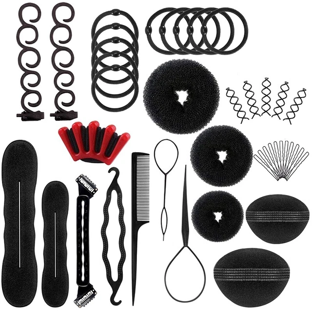 Hair Styling Set, Fashion Hair Design Styling Tool Accessories DIY Hair H8V9