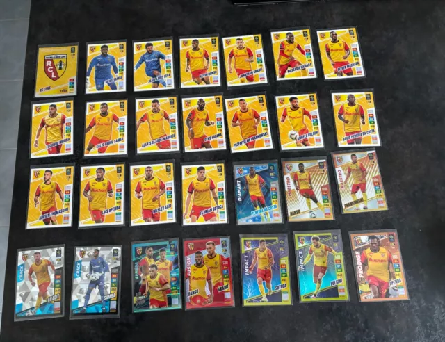 Lot 28  Cards Cartes Panini Adrenalyn Xl Foot 2023/24 Equipe R.c. Lens