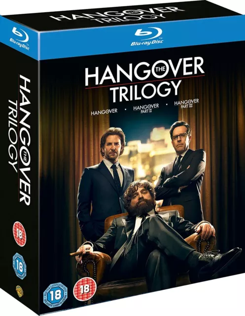 The HANGOVER TRILOGY MOVIE COLLECTION BLU RAY BOXSET (Bradley Cooper) NEW/SEALED