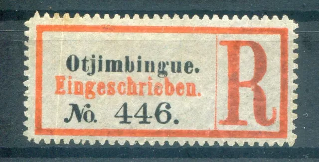 Dswa Einschreibzettel R-Zettel Otjimbingue (Aa3346