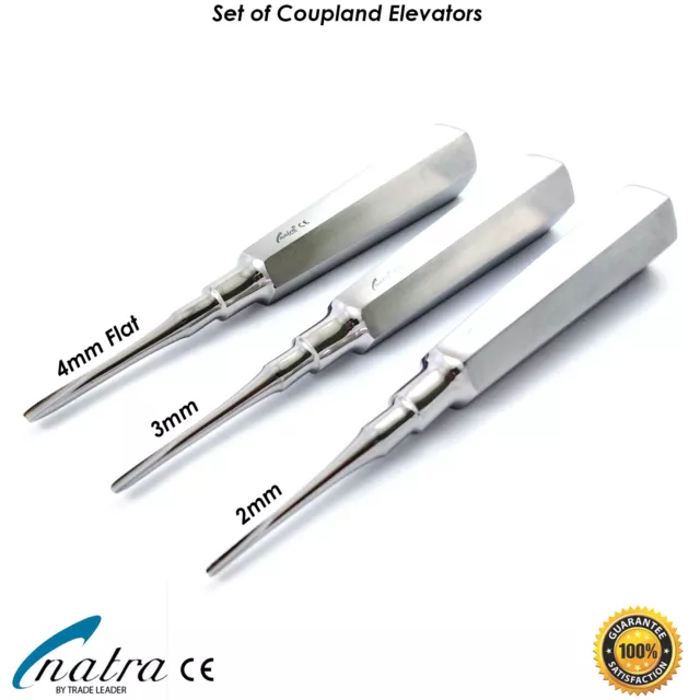 3er Set COUPLAND Wurzelheber Elevator Root elevator Dental NATRA