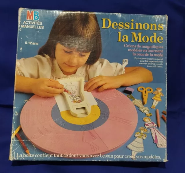 ♠️ JEU DE Société - Dessinons la mode - MB - 1987 - 1990 2Eme