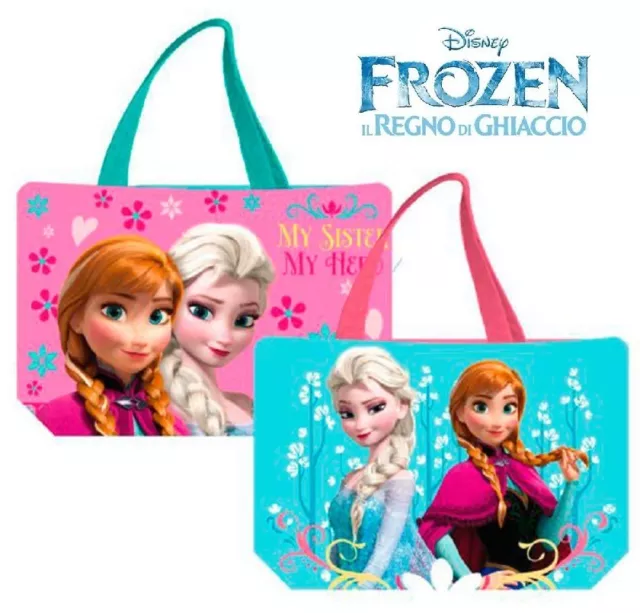 Frozen Princesas Bolsa Mar Playa 50x34cm Cesto Grande Deporte, Juegos, Niños