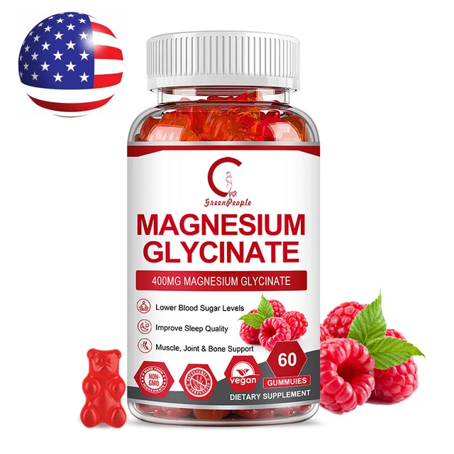 MAGNESIUM GLYCINATE GUMMIES High Strength 400mg Stress & Anxiety Relief