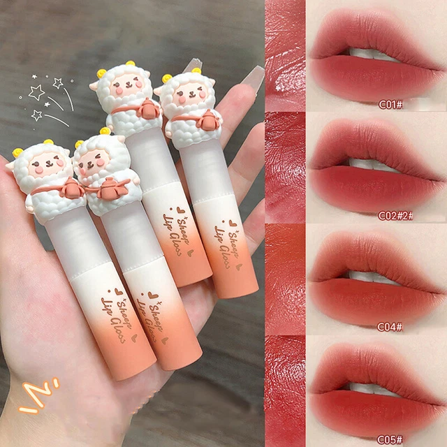 Trucco Cosmetici Little Pecora Labbra Smalto Opaco Lucidalabbra Idratante